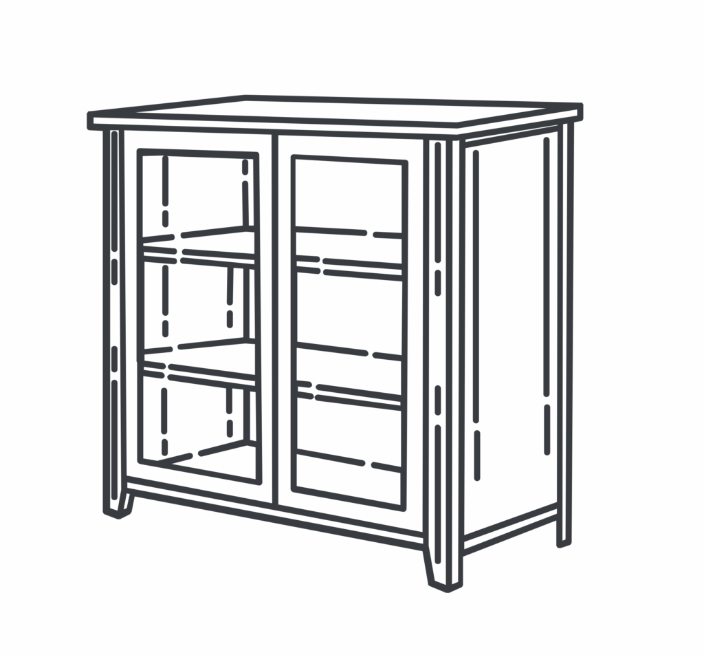 illustration of sideboard