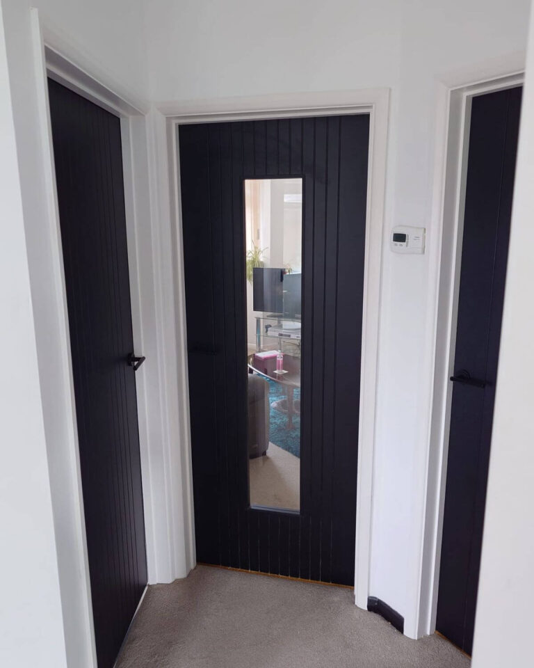 Custom fitted panelled doors