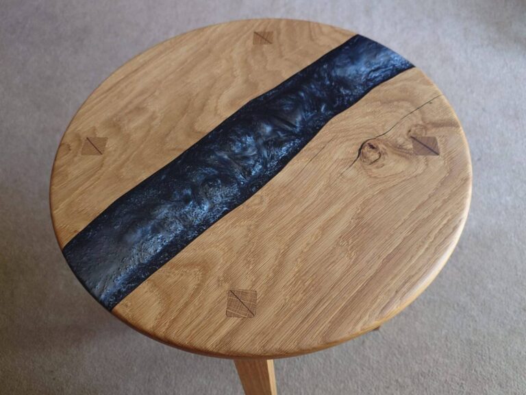 Bespoke oak side table inspired by traditional Japanese craftsmanship