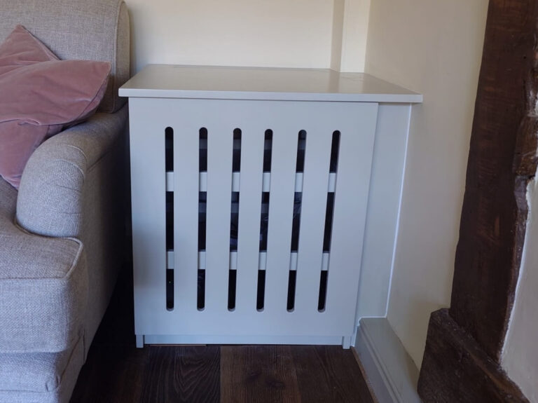 Bespoke media and electrical cabinet with integrated ventilation in Warwick
